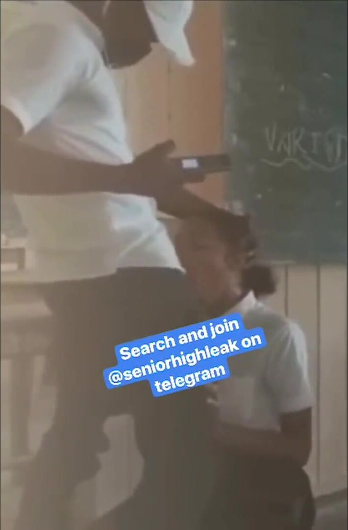 Teacher recorded a student fucking in class