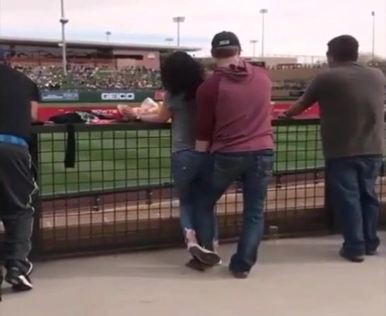 Husband fingering his wife while their son play soccer