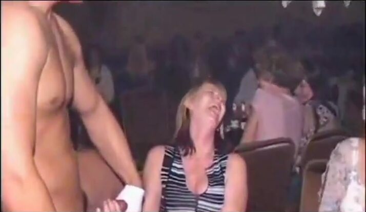 Sexy Moms invited a male stripper to a party funny blowjobs