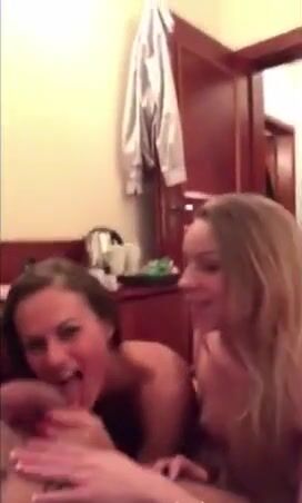 Two best friends suck a rich guy's dick on vacation in France