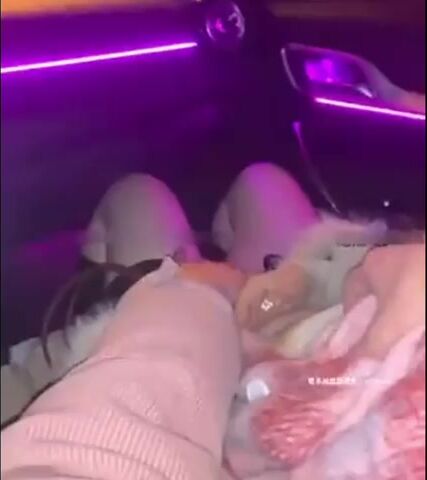 Drunk asian girl groped in a car