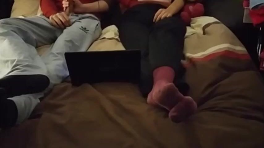 Brother sneaks into cute little sister's room for anal sex