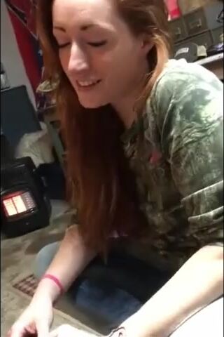 Redheaded Friend's Wife Blowjob After Getting High