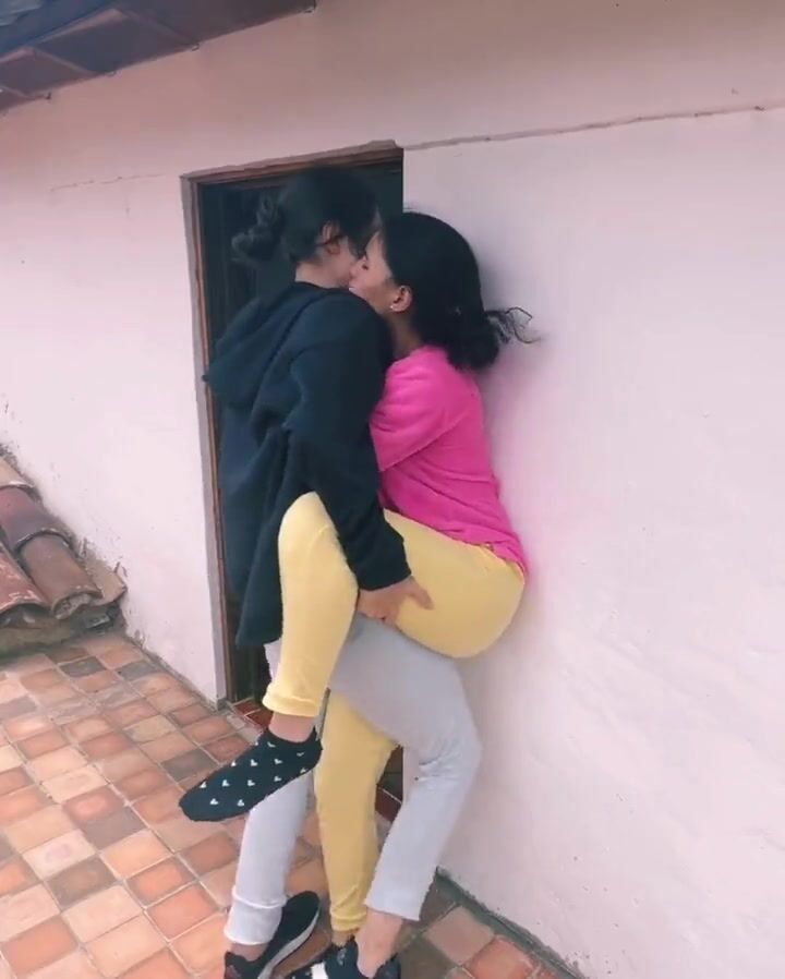 Real twin sister fingering each other outdoor