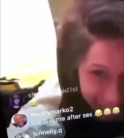 Cardi B Video Leak on Instagram Live