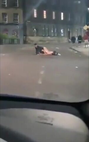 Drunk girl from Germany raped in public