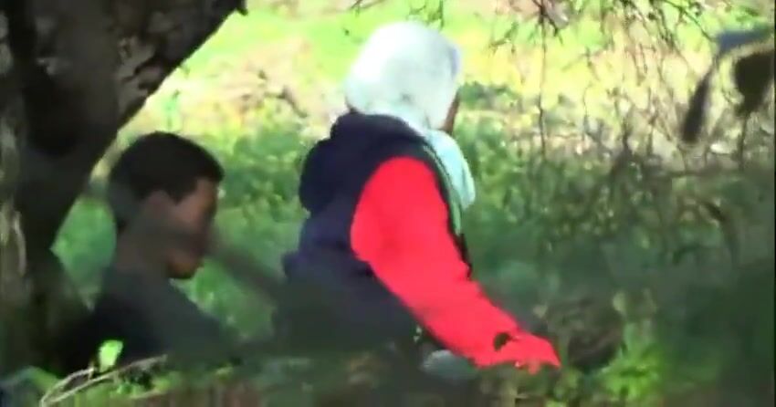 Arab mom caught fucking her teenage son outdoor