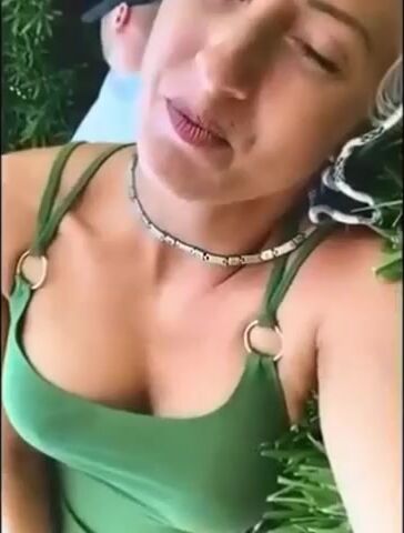 Slim Whore with Glasses Enjoys Masturbation Outdoor