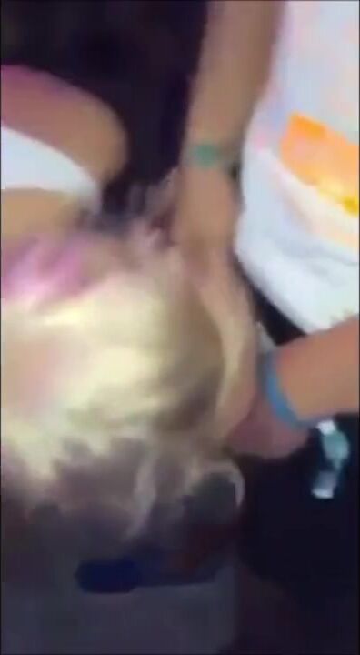 Girl sucking 25 guys just for a drink at the bar