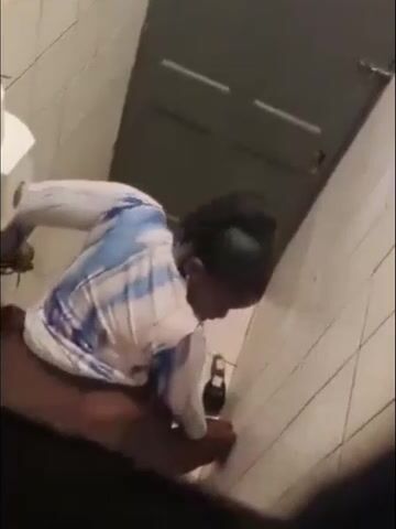 Ugandan influencer Christine Nampira gets fucked in the restroom