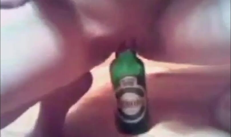 Drugged Sister Fucks Her Pussy With A Bottle