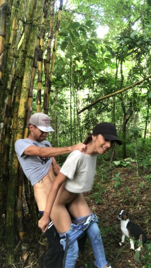 Hot couple having Sex in forest